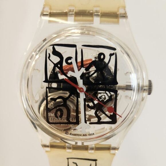 Swatch watch ZEIT2 GK298 1999 Standard Gents Designed by Matthias Winkler NEW - Picture 4 of 8